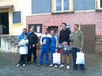 Turnaj v Nohejbalu dvojic Konojedy   2011 z leva Varnsdorf - Konojedy C - Chabeřice Rozbora, Schneider,. Ježdík, Bílek,. Závorka, Doubrava