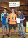 Vítězné družstvo Vrdů - Jiří Kyliánek, Michal Říčan, Tomáš Němec